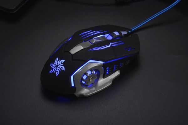 

профессиональная проводная мышь gaming 6 кнопки 3200 dpi led optical usb компьютерная мышь gaming mouse подходит для пк портативные компьюте