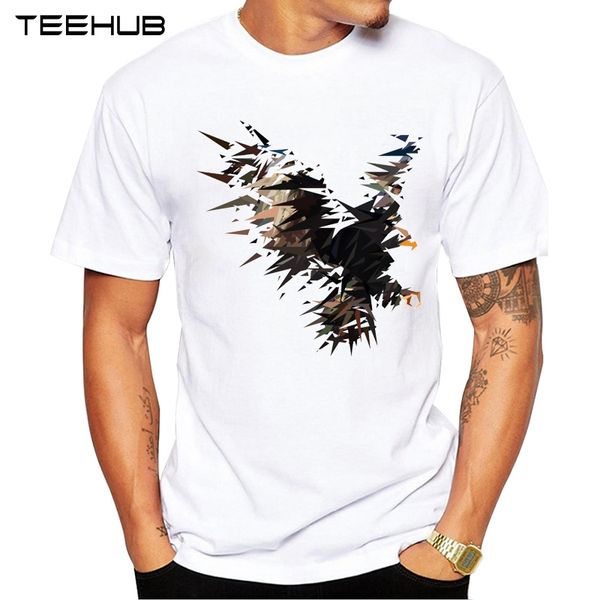 

новые поступления 2019 teehub прохладный орёл арт дизайн мужская мода печатных футболки с коротким рукавом o-образным вырезом топы hipster t