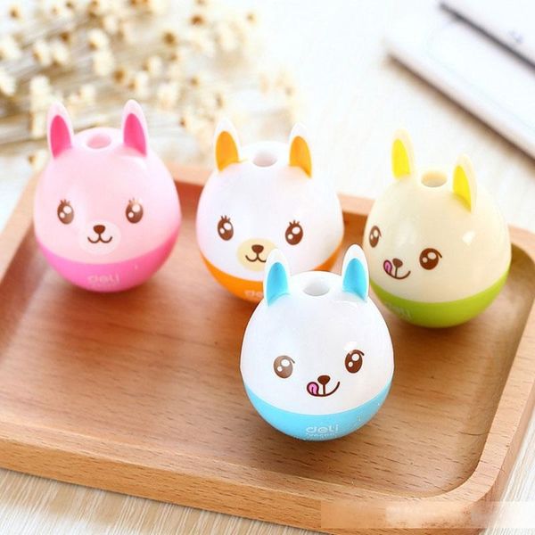 

cute kawaii lovely plastic rabbit tumbler pencil sharpener creative stationery gifts for kids school supplies ing