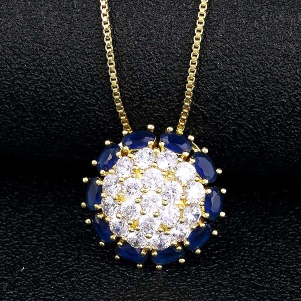 

chains copper cz trendy women zircon jewelry necklace gold color long chain rhinestone choker pendant on neck accessories, Silver