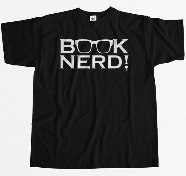 

книга nerd смешные geek book worm mens t-shirt удобная тенниска вскользь с коротким рукавом печати тройники дешевые оптовые