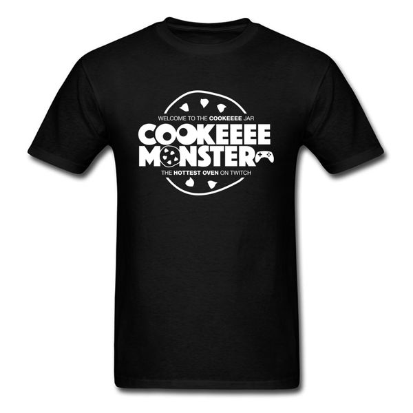 

cookie monster club 2018 men t-shirt summer black white t shirt funny birthday gift clothing cotton letter printed