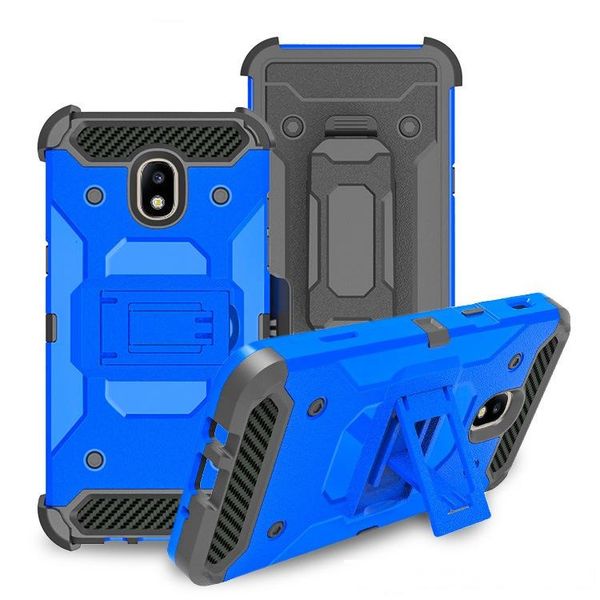 

heavy duty armor hard case for samsung galaxy j7 2018 j3 2018 phone case belt clip holster kickstand tpu pc shockproof oppbag