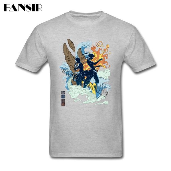 

rock men's t-shirt two avatars short sleeve cotton crew neck t shirt for boy shirts