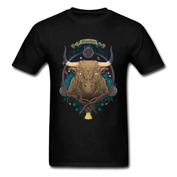 

constellation taurus pure cotton design shirt funky short sleeve men's t-shirt 3d printed ostern day tee shirt o-neck
