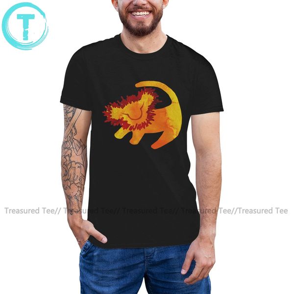 

lion t shirt simba classic t-shirt funny 5x tee shirt short sleeves beach men print 100 percent cotton tshirt