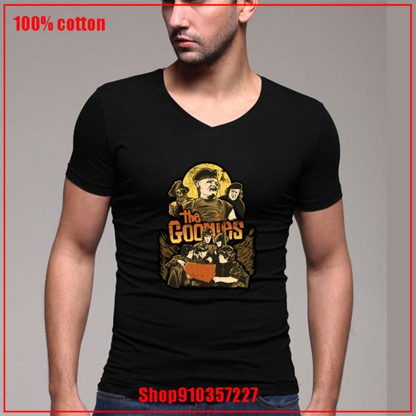

latest popularity the goonies fashion v-neck father's day gift loose color diversified couple t-shirts