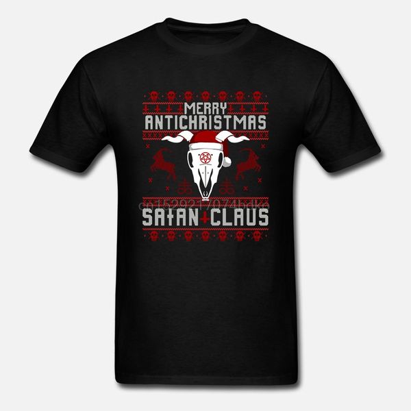 

merry antichristmas - satan claus ugly sweater t-shirt1