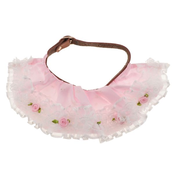 

pet dog cat lace rose flower collar wedding princess neckerchief necklace