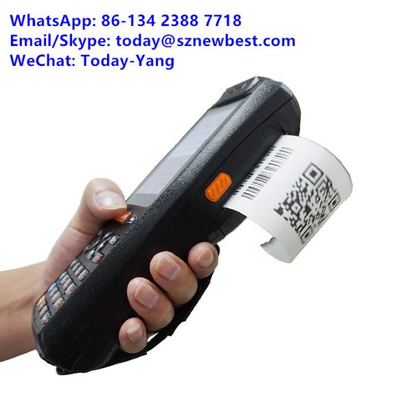 

scanners 4inch android pda 1d 2d barcode scanner with built in printer zkc pda3506