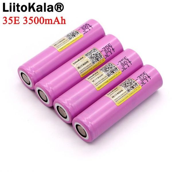 

replacement batteries liitokala original inr18650-35e 3.7v 3500mah max 13a discharge power battery for flashlight batteries