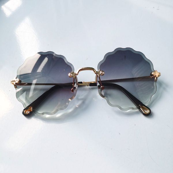 

ronde randloze zonnebril vrouwen 2020 merk luxe feamle vrouw shades ins zonnebril lunettes de sol femme sunglass uv400, White;black