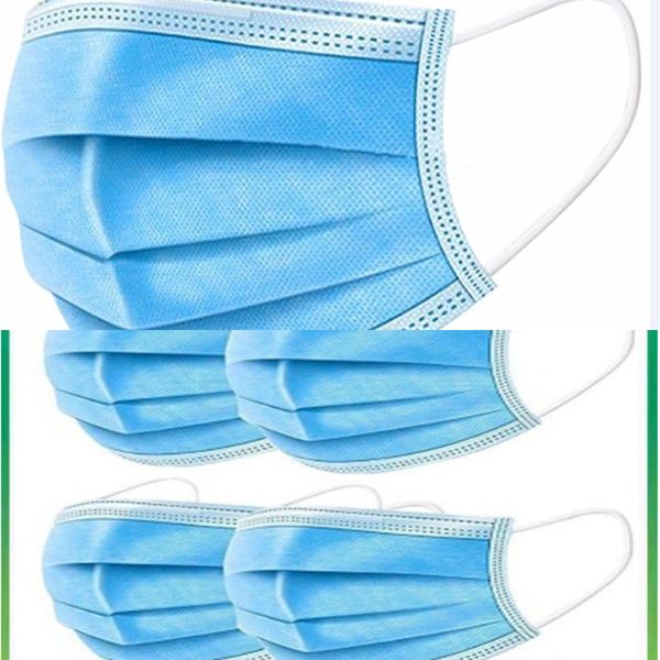 

disposable in stock dhl face masks with elastic ear loop 3 ply breathable fo zpeb