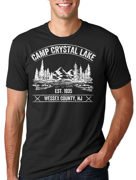 

2019 мода лето стиль camp crystal lake уэссекс nj кемпинги футболка camp tee shirt tee рубашка