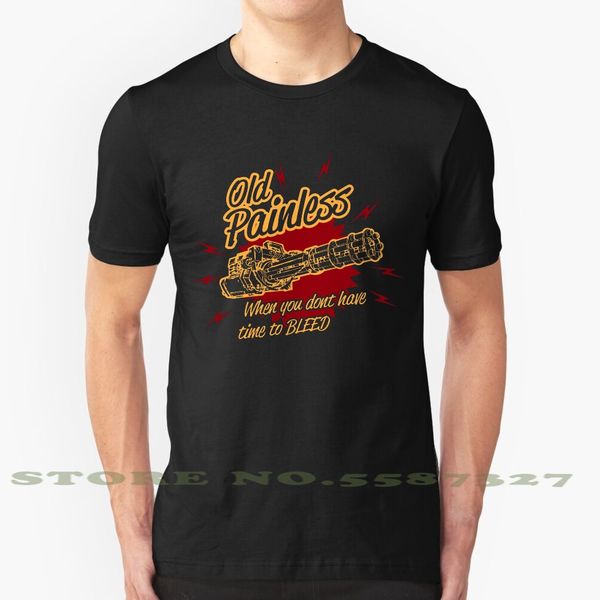 

old painless - when you don't have time to bleed fashion vintage tshirt t shirts jesse vintura 80s movie action retro guns