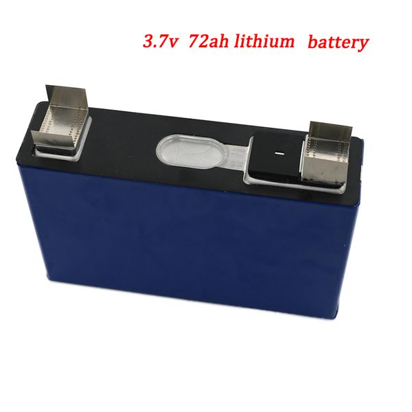 Batteria al litio 3.7v 72Ah senza ioni di litio per scooter fai da te 12V 24V inverter golf cart accumulo di energia solare