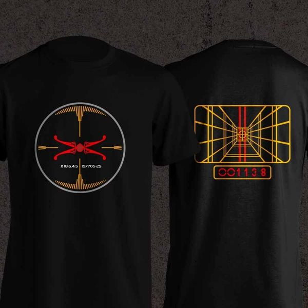 

stay on double target inspired wars pilot the death star jedi black men t-shirt 2019 fashion solid color men tee shirt