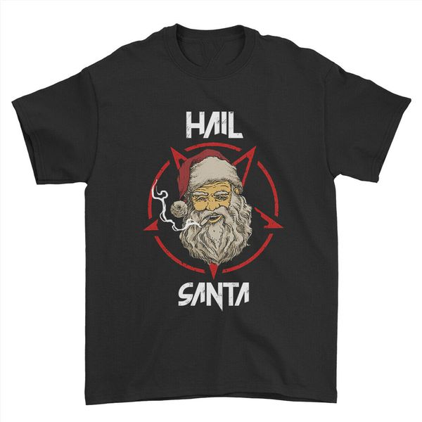 

merry christmas hail santa rock style funny santa mens womens kids t-shirt loose size ajax tee shirt