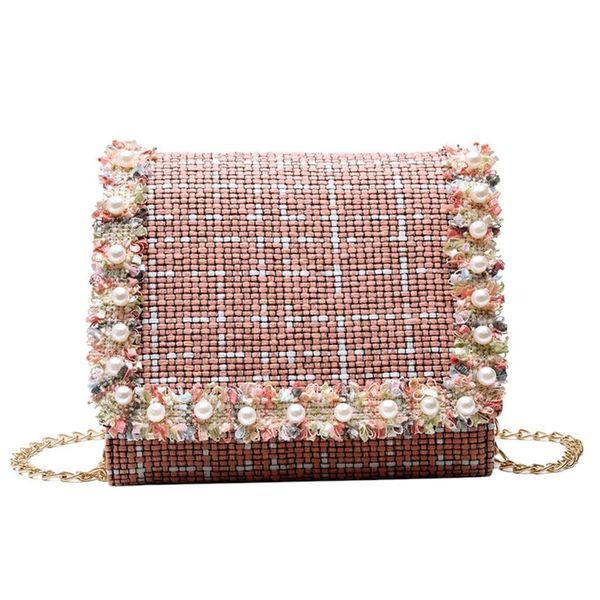 

crossbody bags for women bolsos mujer de marca famosa 2020 fashion contrast color buckle chain shoulder messenger bag