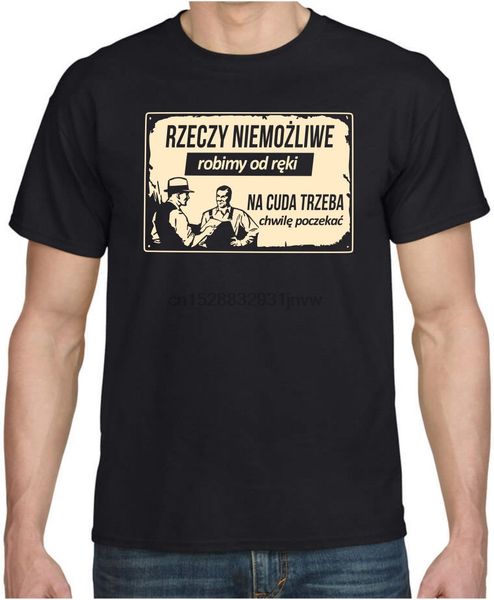 

things can not be ... prl men funny t-shirt poland polish t-shirt s 2020 short shirt hip hop tee shirts