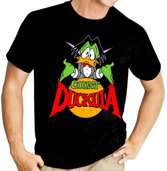 

count duckula danger mouse funny black t-shirt igor nanny dr. von goosewing