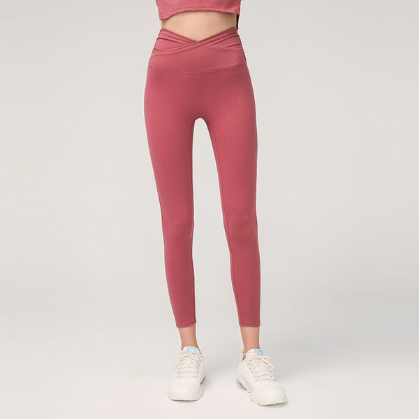 

women power flex yoga leggings high waist workout pants comfy athletic booty tights running cross squat proof workout pants, White;red