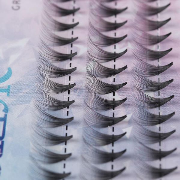 

false eyelashes 10d 20d premade volume fan c curl knotted/knot individual extension natural long eye makeup tools