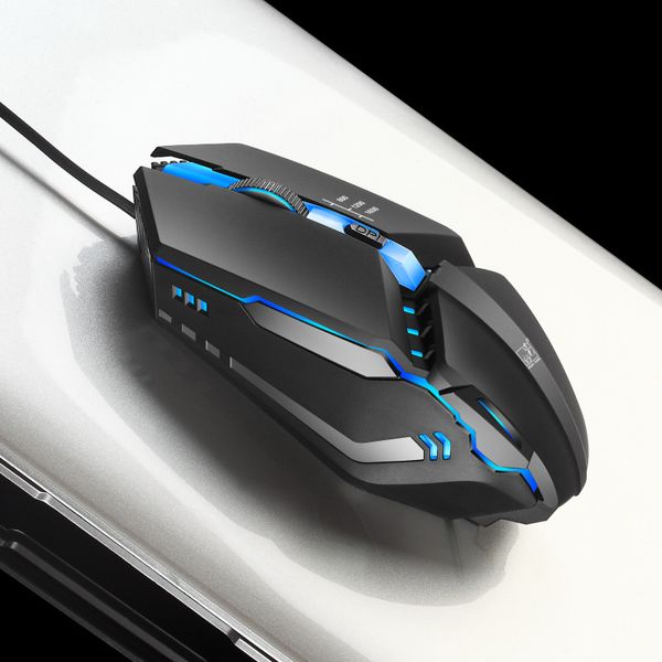 

wired gaming mouse 6 buttons k3 mice black 1600 dpi adjustable wired optical led computer mice usb cable mouse for lappc