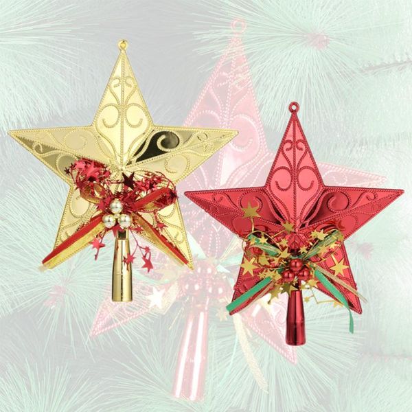 

2pcs chritmas tree star funny interesting creative tree ornament xmas decor xmas pentagram for festival banquet pa