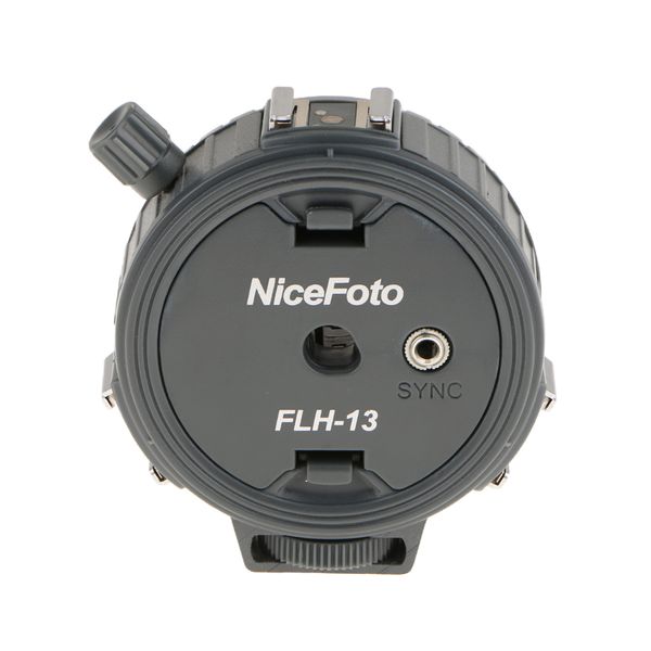 

triple shoe mount 3-in-1 adapter flash bracket speedlite speedlight holder black flh-13