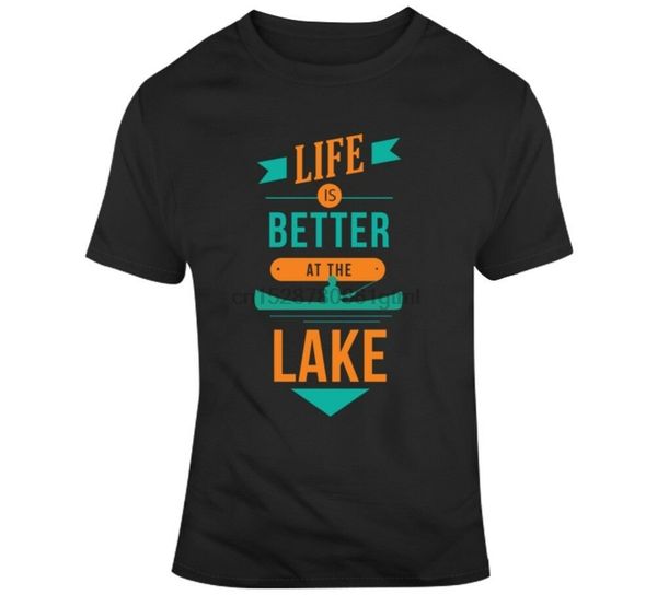 

life is better at the lake cottage fishing boating t-shirt sweatshirt tee shirt