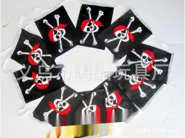 

cloth skull pirate devil string ghost cloth head bone head string flag halloween decoration site layout flag 8fvi2