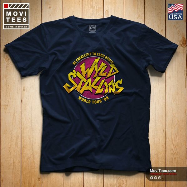

wyld stallyns футболка inspired by the movie билл teds невероятные приключения 2020 унисекс tee
