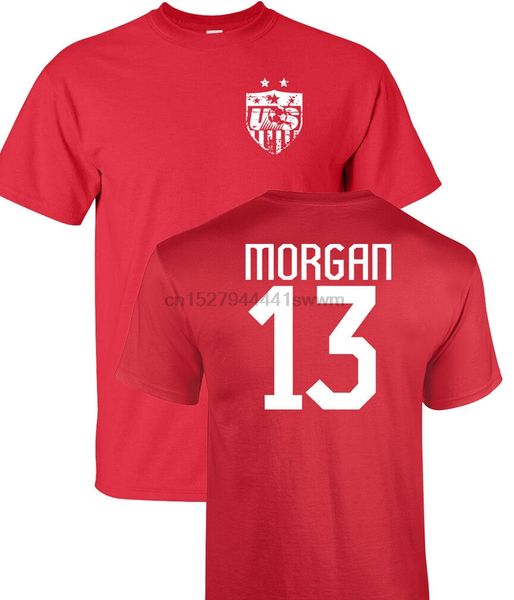 

alex morgan сша женщины футбольная команда 2 sides men tee shirt 1182