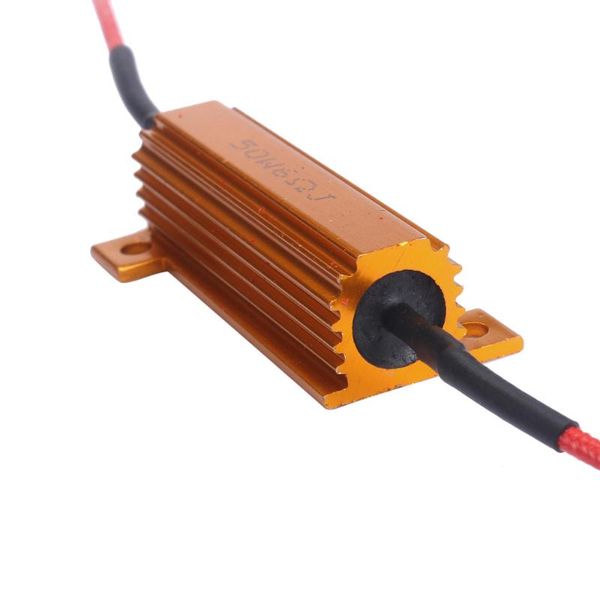 

franchise 1pc 50w 6ohm car led drl fog turn singal load resistor for fix led bulb fast send dropship can e-packet
