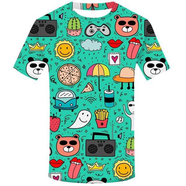 

festive christmas pattern with pink graphics new male 3d print shirts hentai harajuku graphic men clothing