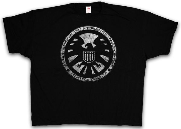 

4xl 5xl щит logo ii t-shirt - ник hydra агент tv fury футболка xxxxl xxxxxl с коротким рукавом мужские футболки топы лето