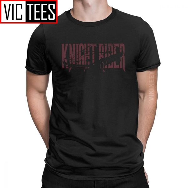 

vintage kitt knight rider transam car t-shirt for men round neck 100 percent cotton t shirt 3d print clothes