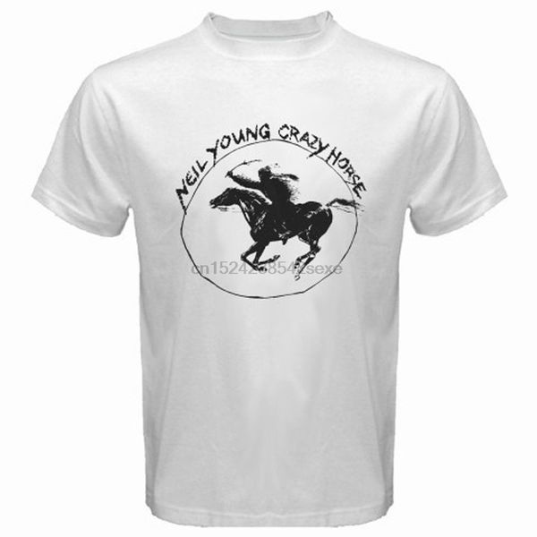 

neil young crazy horse classic tour logo rock legend white t-shirt size s-3xl