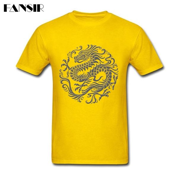 

xs-3xl traditional dark chinese dragon circle hip hop tshirts man short sleeve o neck men t-shirts family clothes