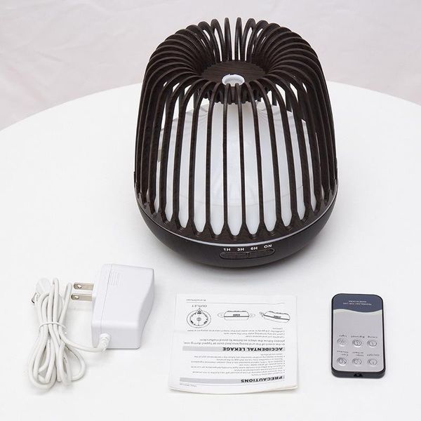

cross-border amazon bird cage wood grain aroma diffuser ultrasonic smart household appliances hollow humidifier factory outlet