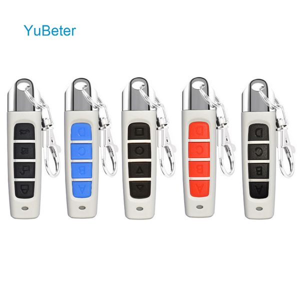 

remote controlers yubeter 433mhz wireless control with key chain clone duplicator abcd 4 buttons garage gate door electric copy controller