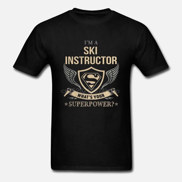 

men t shirt i'm a ski instructor what's your superpower women t-shirt