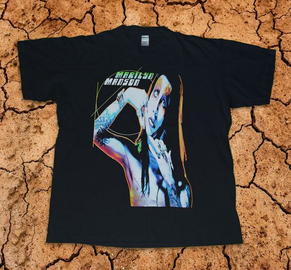 

t shirt 1996 marilyn manson vintage men t shirt short sleeve round neck