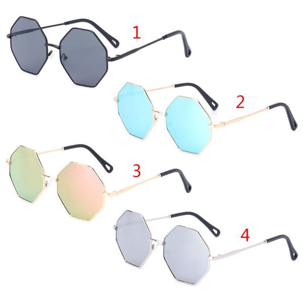 

chic sunglasses geometric uv400 metal frame vintage personality colorful eyewear 2xpc, White;black