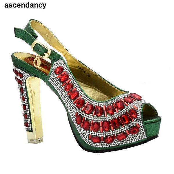 

new fashion nigerian women party pumps high heels designer luxury shoes women 2020 italian high heels autumn slipper for wedding, Black