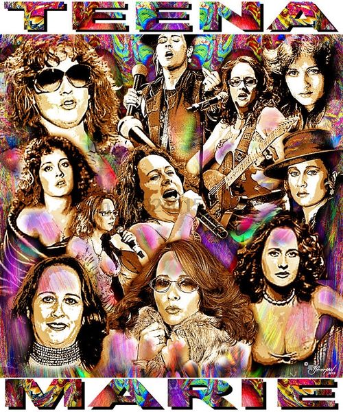 

teena marie tribute t-shirt or print by ed seeman