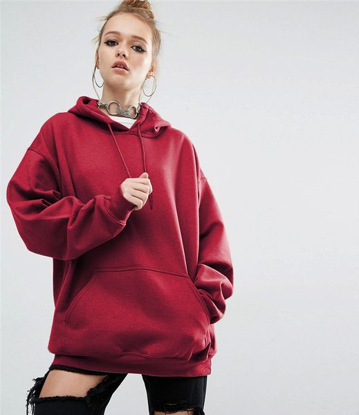 

e-baihui 2021 new european and american new loose solid color sportswear, explosive style hooded bat sleeve sweater women mt026, Black
