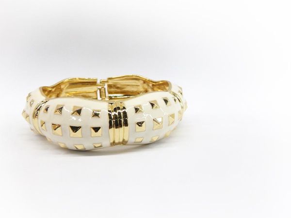 

white minimalist rivet bracelet bangle for women men, Black