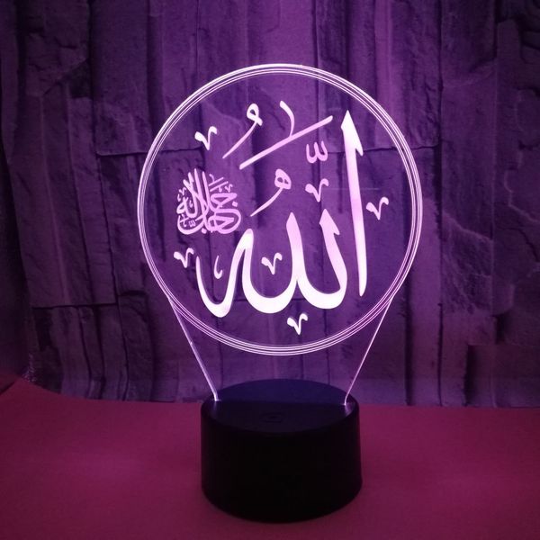 

creative usb colorful 3d night lights touch remote control visual lamp letter led lights 3d small table lamp